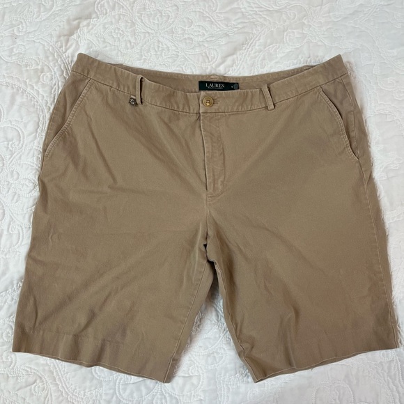 Lauren Ralph Lauren Pants - Ralph Lauren women’s, Bermuda shorts, khaki, size 18